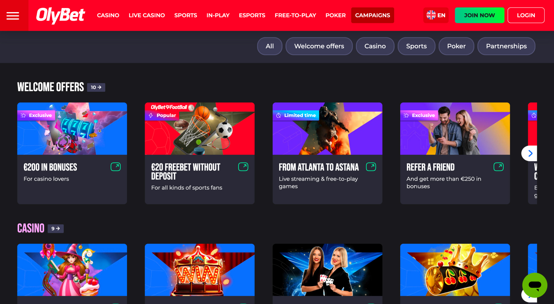 OlyBet Casino screenshot 4